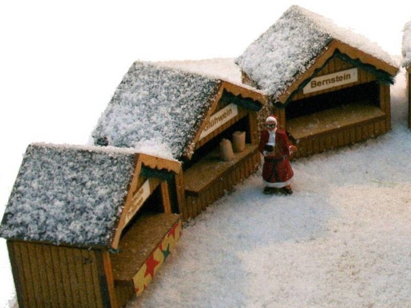 Modellbahn Union N-L00025 Set Weihnachtsmarktbuden 3x