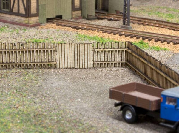 Modellbahn Union N-L00140 Hölzener Zaun mit Toren 3x113mm