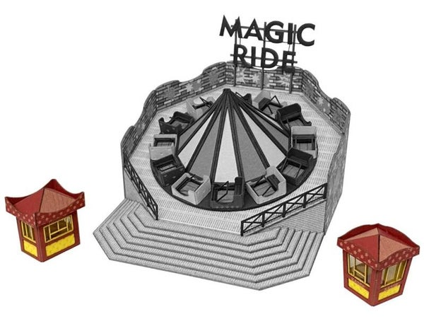 Modellbahn Union N-L00163 Kirmes Kassen rot 2x