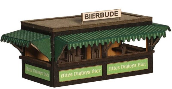 Modellbahn Union N-L00174 Bierbude grün mit verschiedenen Beschriftungen