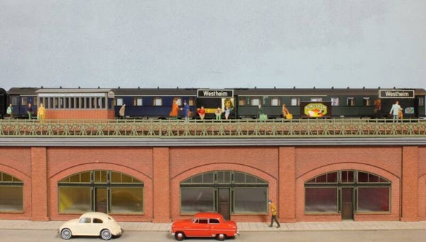 Modellbahn Union N-L00332 Arkadenfahrbahn Läden