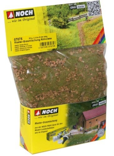NOCH 07075 Master-Grasmischung "Almwiese", 2,5 bis 6 mm, 50 g Beutel