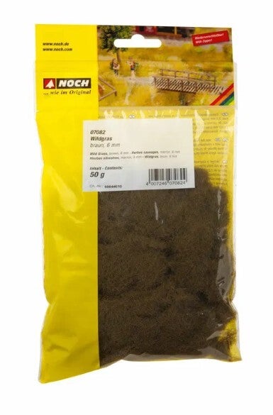 NOCH 07082 Wildgras, braun, 6 mm, 50 g Beutel