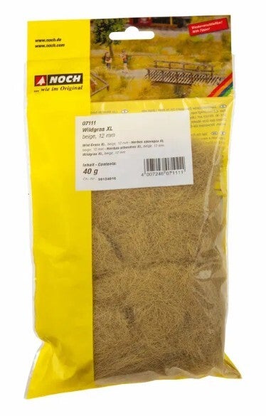 NOCH 07111 Wildgras XL, beige, 12 mm, 40 g Beutel