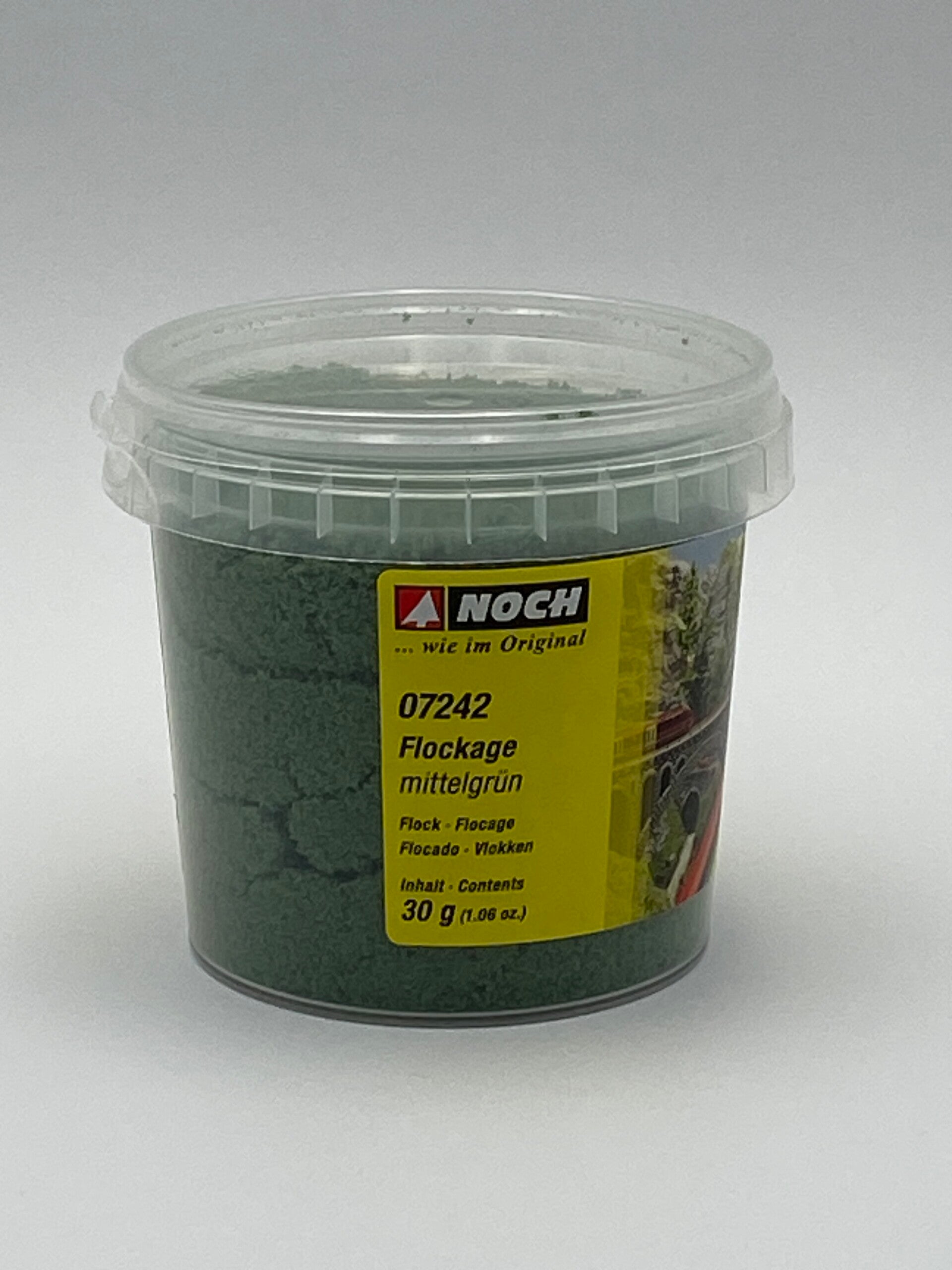NOCH 07242 Flockage, mittelgrün, 30 g Dose