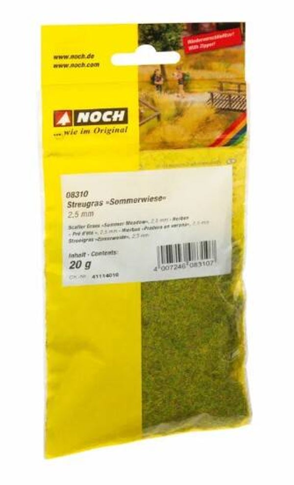 NOCH 08310 Streugras "Sommerwiese", 2,5 mm, 20 g Beutel
