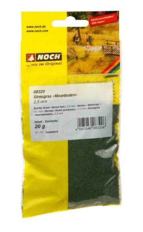 NOCH 08320 Streugras "Moorboden", 2,5 mm, 20 g Beutel