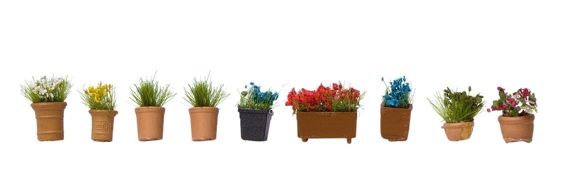 NOCH 14031 Blumen in Blumentöpfen