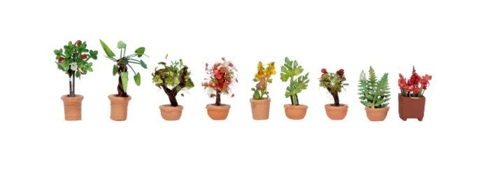 NOCH 14082 Zierpflanzen in Blumenkübeln