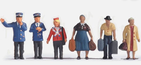 NOCH 15002 Figuren-Set 2 Bahnbeamte und Reisende