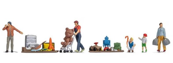 NOCH 16282 Figuren-Themenwelt "Flohmarkt"