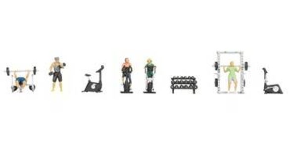 NOCH 16292 Figuren-Themenwelt "Fitness-Studio"