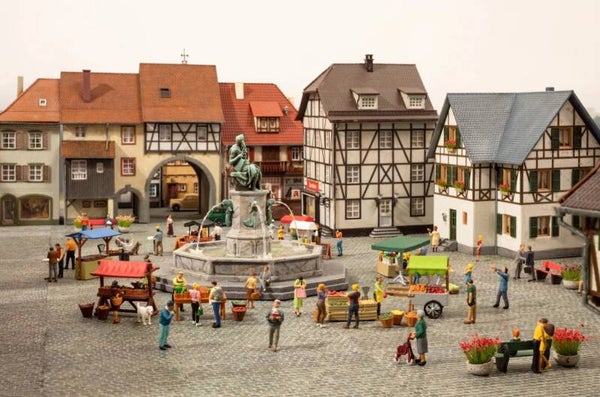 NOCH 16420 3D-Kit "Auf dem Markt"