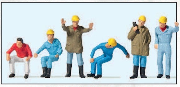 Preiser 10037 Autokran-Personal