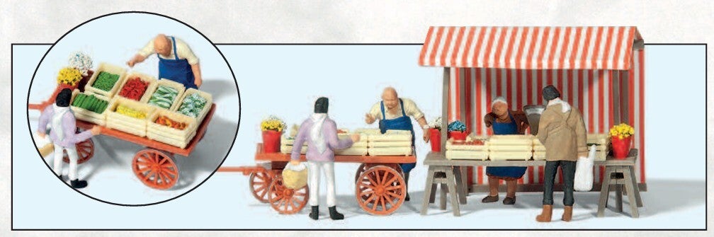 Preiser 10053 Obst- und Gemüsestände