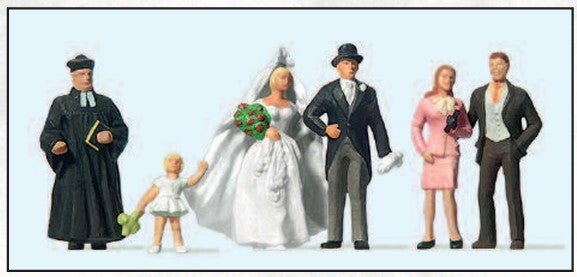 Preiser 10057 Brautpaar, evangelischer Geistlicher