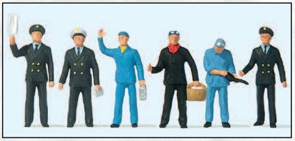 Preiser 10086 Französisches Bahnpersonal