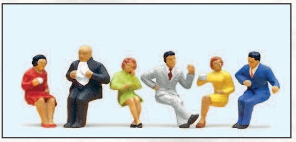 Preiser 10103 Sitzende Personen für Gasthaus