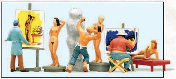 Preiser 10106 Maler, Bildhauer, Modelle