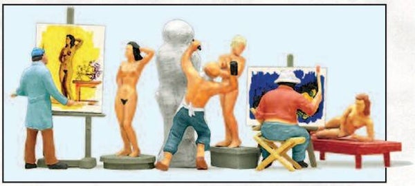 Preiser 10106 Maler, Bildhauer, Modelle