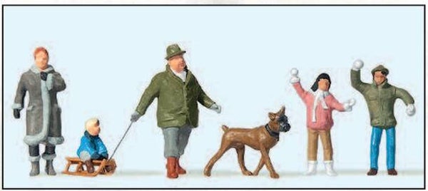 Preiser 10310 Familie Krause im Schnee