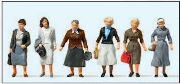 Preiser 10365 Pendlerinnen auf dem Weg zur Bahn