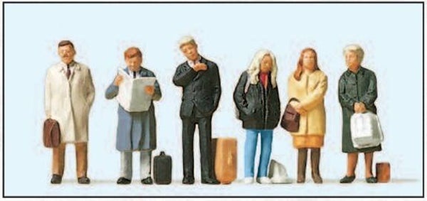 Preiser 10411 Wartende Reisende