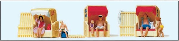 Preiser 10427 Im Strandkorb