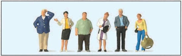 Preiser 10734 Wartende Bahnreisende