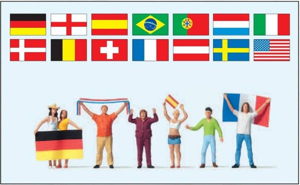 Preiser 10745 Fussballfans 1