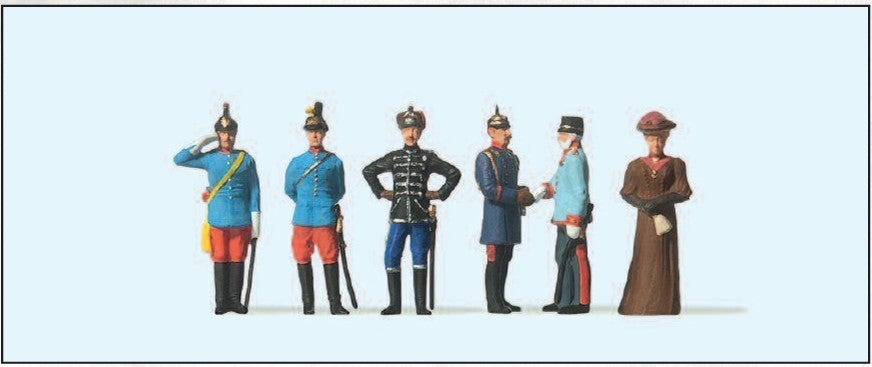 Preiser 12185 Kaiser Wilhelm II., Kaiser Franz Joseph, Gefolge