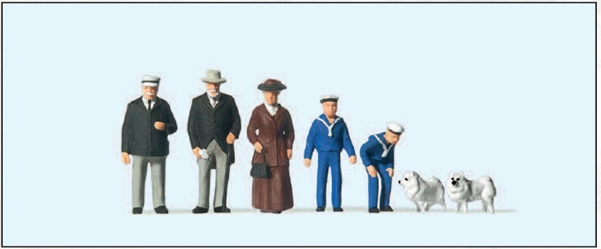 Preiser 12196 König Wilhelm II. von Württemberg, Begleitung, um 1900