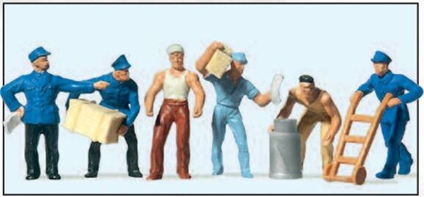 Preiser 14016 Güterbodenpersonal