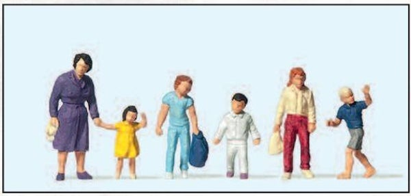 Preiser 14041 Gehende Frau, Kinder