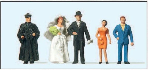 Preiser 14057 Brautpaar, evangelischer Geistlicher