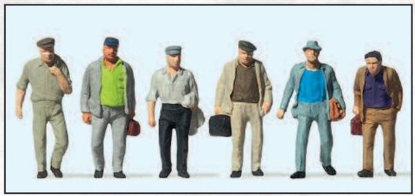 Preiser 14086 Pendler auf dem Weg zur Arbeit