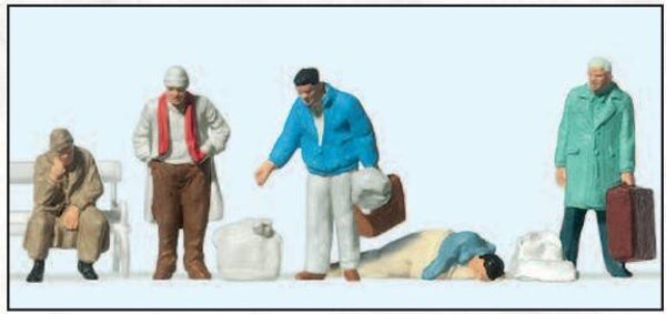 Preiser 14119 Am Bahnhofsvorplatz