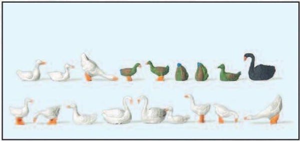 Preiser 14167 Enten, Gänse und Schwäne