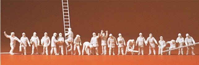 Preiser 16351 Feuerwehrmänner in moderner Einsatzkleidung