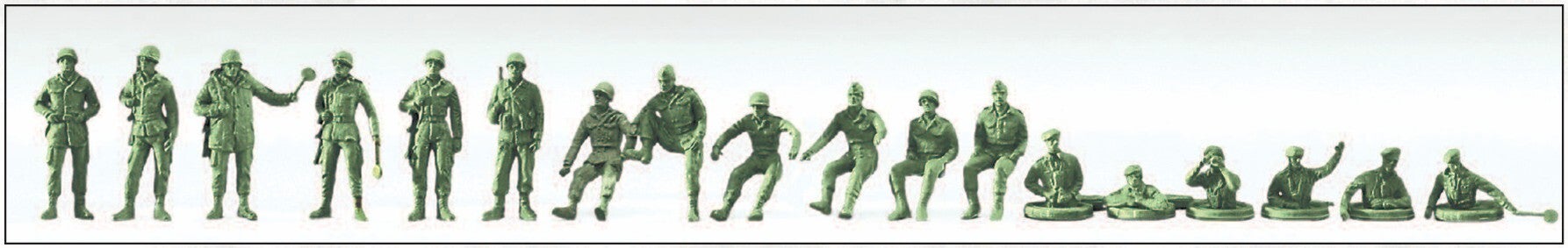 Preiser 16510 Bundeswehr, BRD, Posten, Kraftfahrer, Panzersoldaten