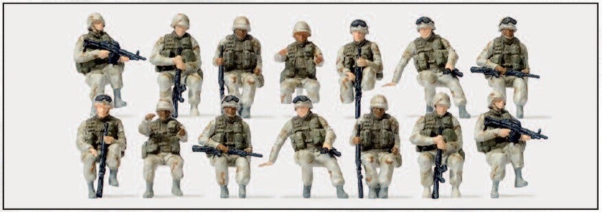 Preiser 16564 US-Army modern, Fahrer, Aufsitzer