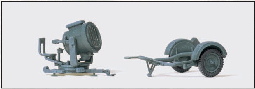 Preiser 16566 60 cm Flakscheinwerfer mit Sonderanhänger SdAnh 51, Deutsches Reich 1939-45