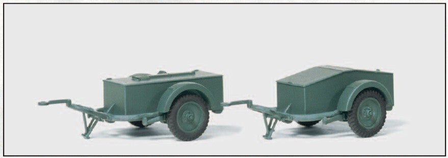 Preiser 16574 Sonderanhänger SdAnh 51 mit Munitions- und Transportkiste, Deutsches Reich 1939-45