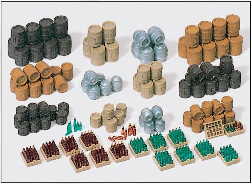 Preiser 17105 Bierfässer, Bierkästen mit Flaschen