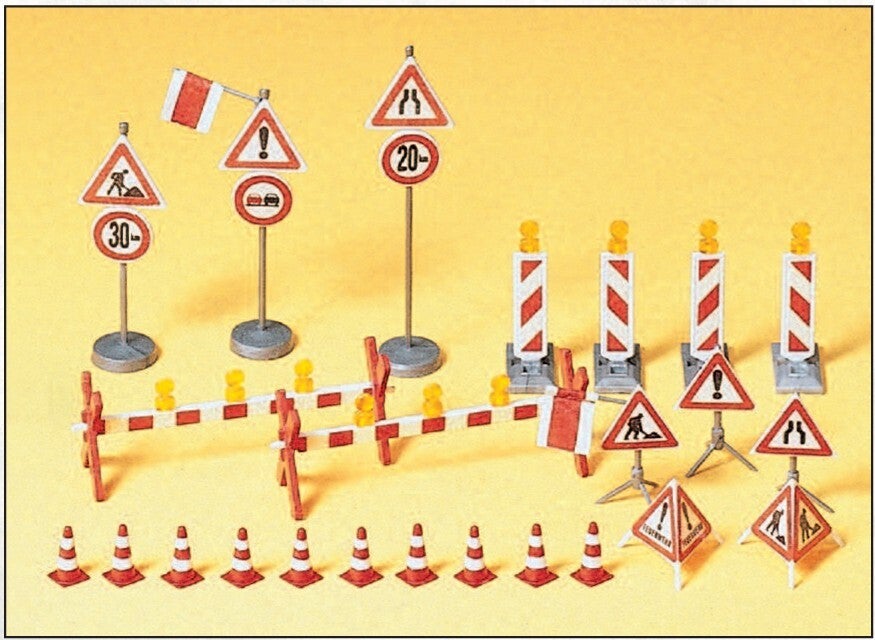 Preiser 17176 Ausstattungselemente Verkehrs- und Arbeitssicherheit