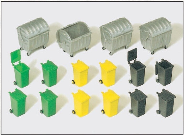 Preiser 17202 Müllcontainer, Mülltonnen