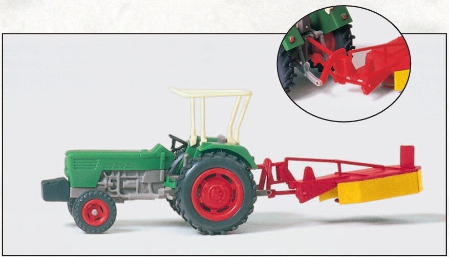 Preiser 17930 Ackerschlepper DEUTZ D 6206, Kreiselmäher