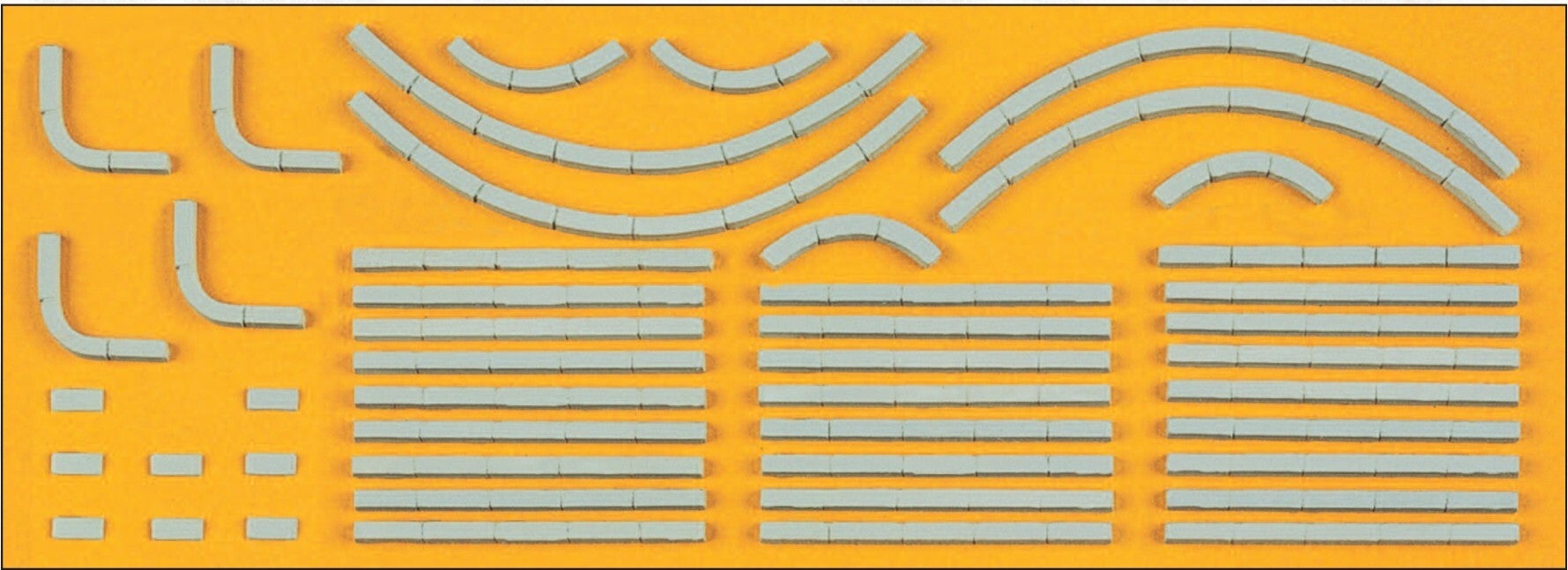 Preiser 18200 Randsteine, 38 Bauelemente