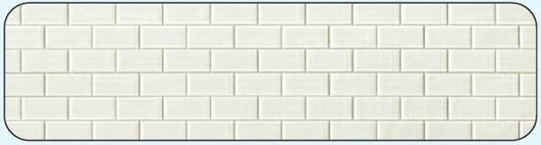 Preiser 19605 "Bodenfliesen", lang, weiss, 3 Platten 95 x 95 mm