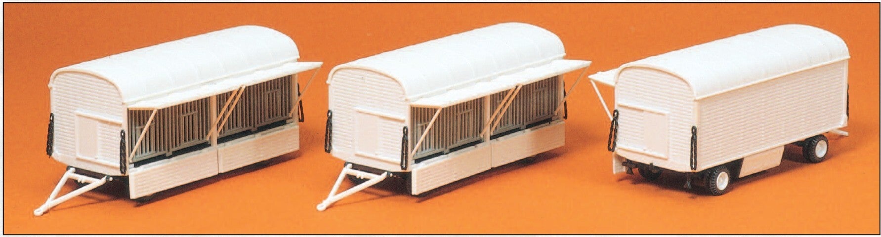 Preiser 20007 Käfigwagen ohne Beschriftung, 3 Stück